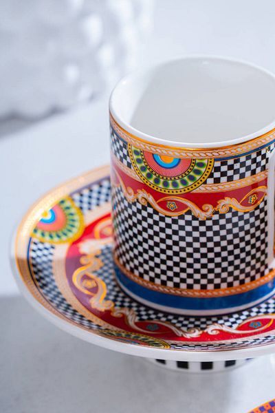 ACAR Vietri Coffee Cup Set for 6 People - 90 ml