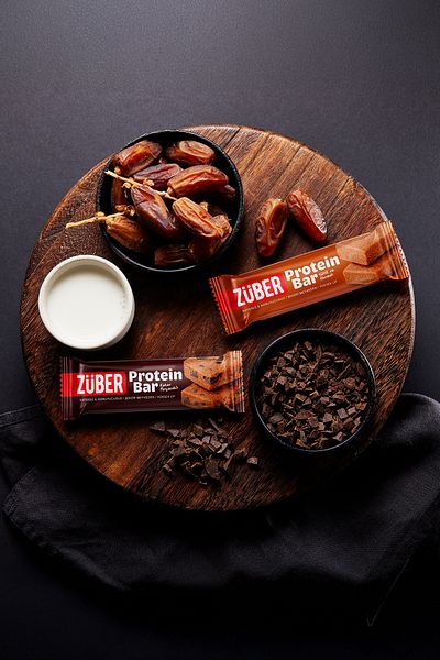 Züber Protein Bar with Cocoa Particles - 12 Pieces X 35Gr