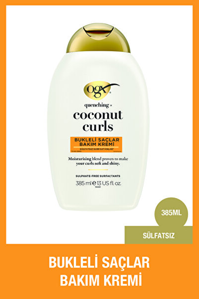 OGX Bukleli Saçlar Için Nemlendirici Coconut Curls Sülfatsız Saç Bakim Kremi 385 ml