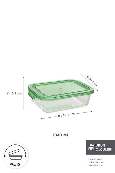 Karaca Lucy Storage Container with Glass Chamber 1040 ml