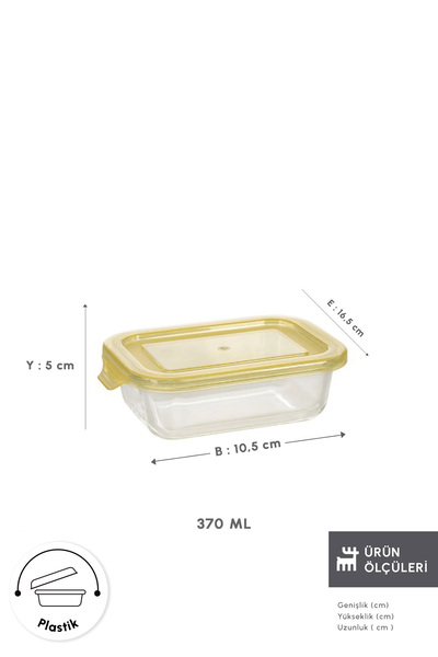 Karaca Lucy 370 ml Storage Container with Glass Chamber