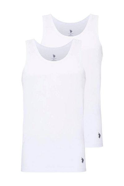U.S. Polo Assn. - Men's White 2-Piece Tank Top