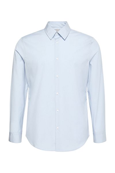 Calvin Klein LS SOLID SUPIMA STRETCH SLIM SHI