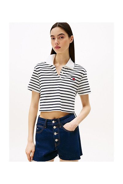 Tommy Hilfiger Dámské tričko Crop s logem