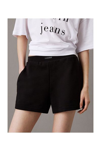 Calvin Klein Dámské elastické v pase krátké bavlněné kapsy Detail Černé šortky J20J225525-BEH