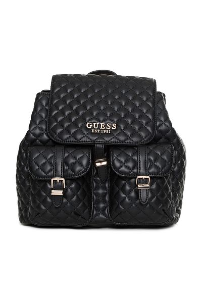 Guess Černý dámský batoh se stahovací šňůrkou 13x27x26