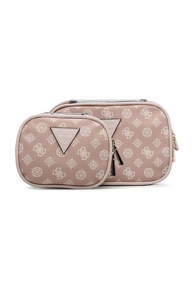 Guess КОСМЕТИЧКА, ЖІНОЧА, ДВОКОЛІРНА, З ЛОГОТИПОМ, НА БЛИСКАВЦІ
