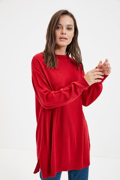 Trendyol Modest Roter Strickpullover TCTAW22AK0010