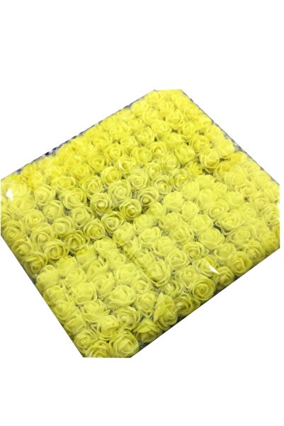 Aker Hediyelik Sapsarı Parlayan Işık Saçan Modeller Lateks Eva Yapay Çiçek Gü...