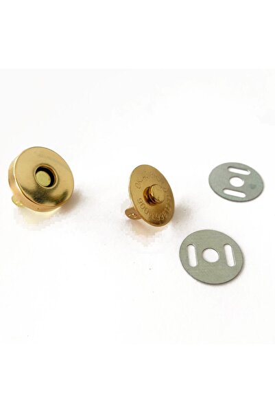 Alfa Tasarım Mıknatıslı Altın Renk Çanta Çıtçıtı 18 Mm (5 TAKIM)