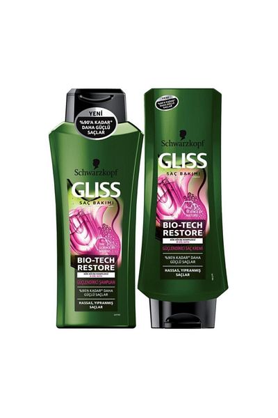 Gliss Bio-Tect Restore - Strengthening Conditioner and Shampoo 360ml