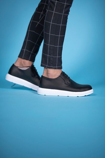 Riccon Ασπρόμαυρα ανδρικά casual παπούτσια00125481