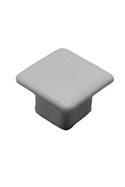 Porcellana Perla Kare Düğme Porselen Kulp-beyaz