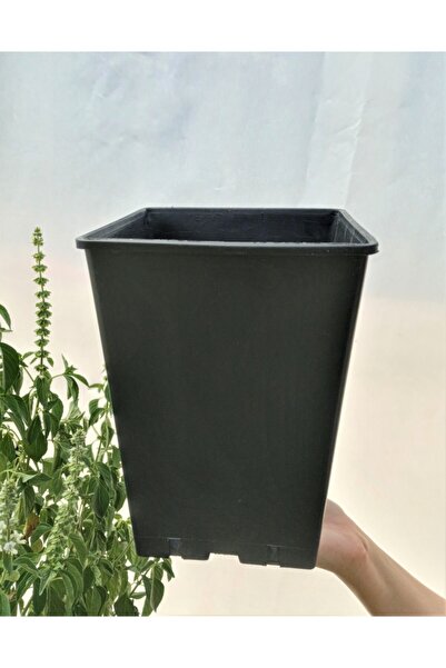 Doğalsan Tarım Kare Üretim Saksı 8 Lt 5 Adet Siyah Saksı Plastik Saksı Çiçek ...