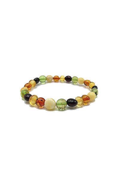 Modalyon Unisex Certified Natural Drop Amber Adult Bracelet