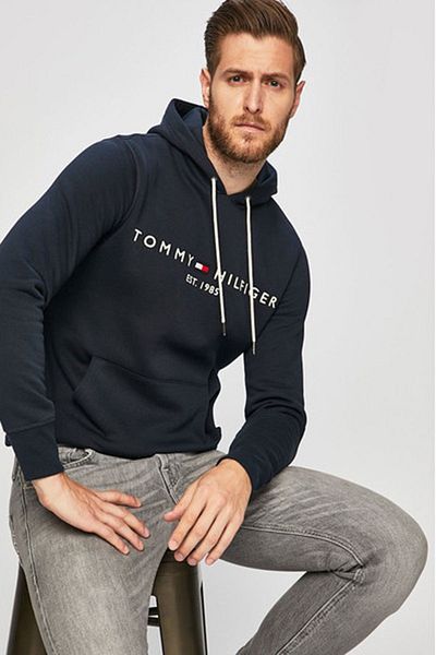 Tommy Hilfiger Pánská černá mikina Mw0mw10752bas