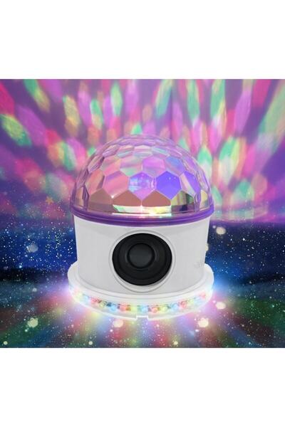 gaman Rgb Işıklı Kristal Görünümlü Bluetooth Bağlantılı Gece Lambası