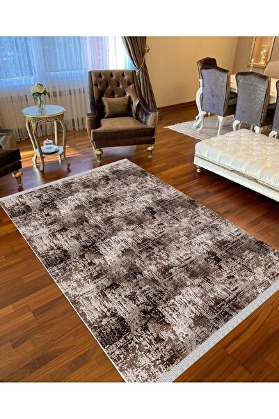 NaRStore Home Decoser Nova 4041 Kahverengi Kaymaz Yıkanabilir Kilim
