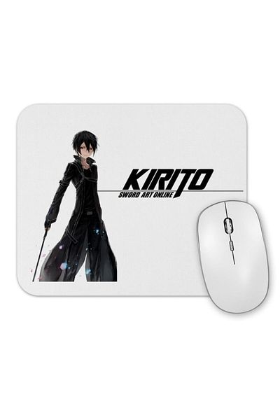 Baskı Dükkanı Sword Art Online Kirito Kirigaya Kazuto Аниме Подложка за мишка