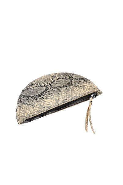 Ju Yaratıcı Tasarım Faux Leather Coin Purse Beige