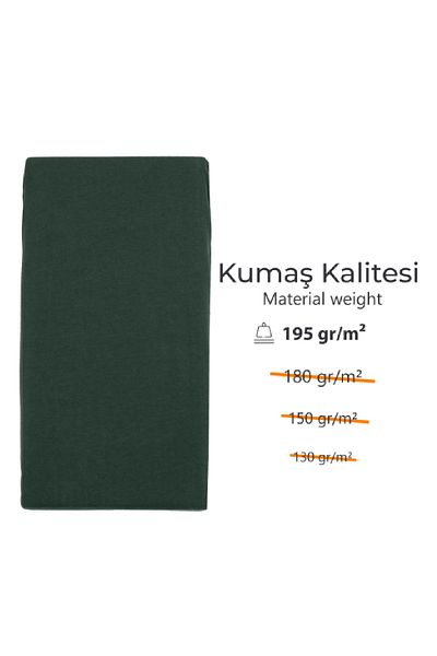 Berg Bettlaken 200x200 +35 cm Height Elastic Luxury Combed Cotton Bed Sheet Green