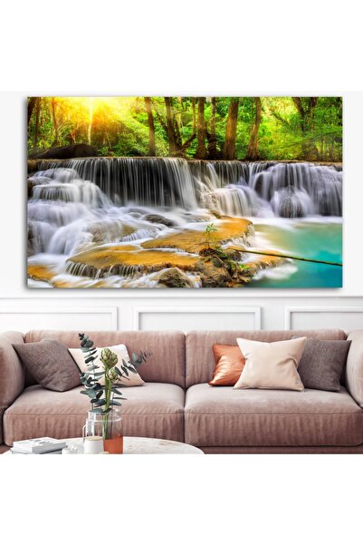 Sebenta Doğa Manzara Çağlayan Kanvas Tablo