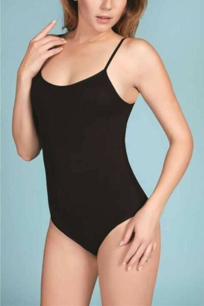 Seher 4 чорних боді з бретельками та кнопками