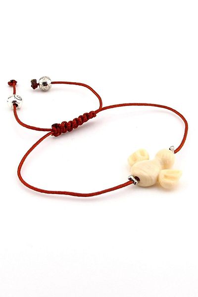 Solfera Angel Murano Glass Macrame Knitted Women's Bracelet Bl157