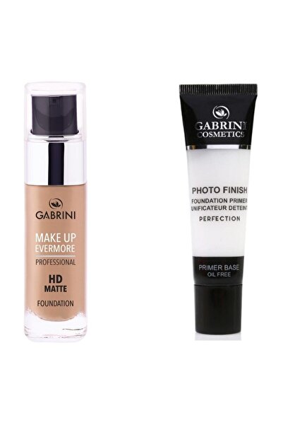 Gabrini Mat Fondöten - Professional Hd Matte Foundation 2 Makyaj Bazı - Foto Finish Primer Base