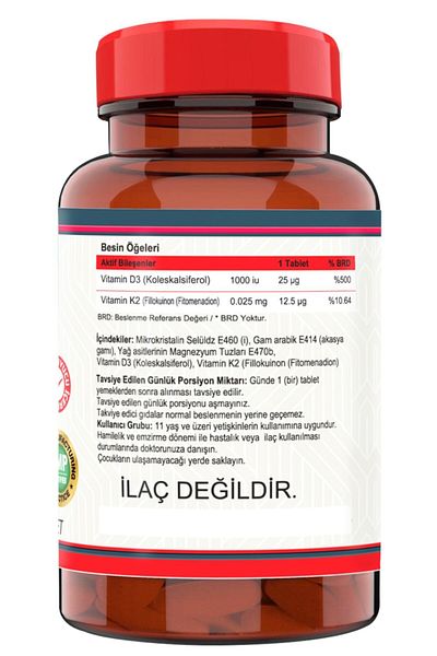 Nevfix Vitamin K2 Vitamin D3 120 Tablets