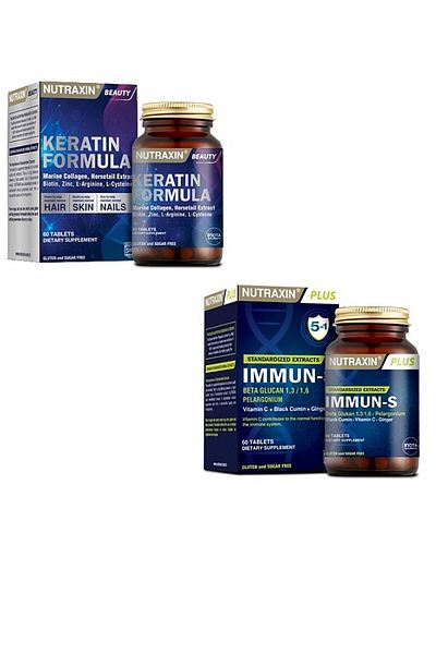 Nutraxin Keratin Formula 60 T. and Immun-s 60 T.- Hair Health Shoes