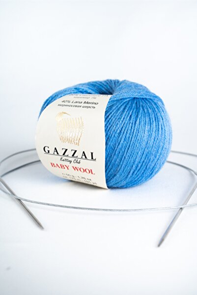 Gazzal Baby Wool Merino Yünlü El Örgü Ipligi, 50 Gr (813)