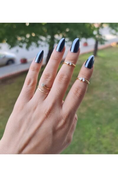 WONDER TOUCH 24k altın kaplama 3lü set 1.zirkon taşlı yılan ayarlanabilir,2.v...