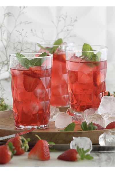 LAV Keops Keo 377 - Soft Drink Set of 3 Glasses 460 Cc