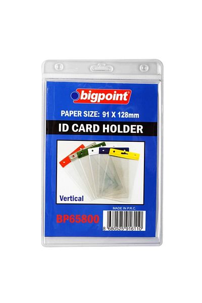 Bigpoint Clear Vertical Card Bag - 91X128Mm, Set of 100