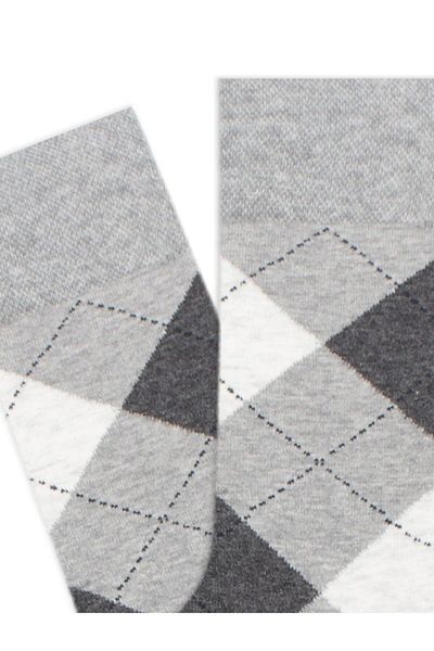 MEM SOCKS Мъжки чорапи с кариран мотив, чифт от 6 броя