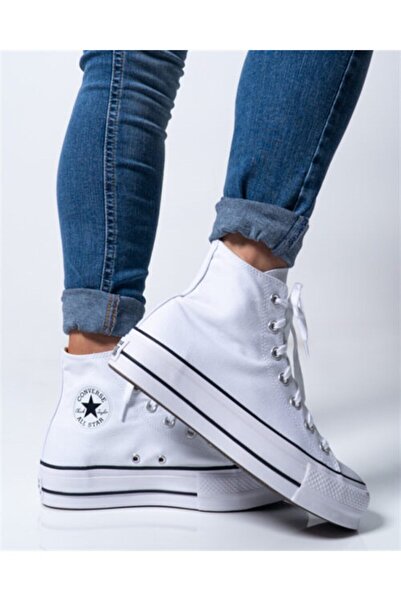 Converse Chuck Taylor All Star Lift Висока підошва Жіночі спортивні кросівки Білі 560846c V2