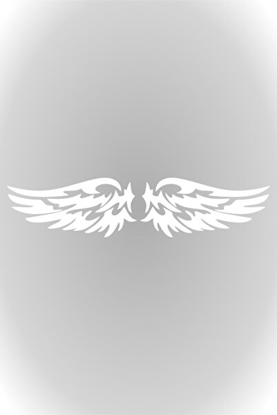 esticker 2 Pieces Wing Sticker Auto Sticker Car Sticker 20 X 10 Cm White