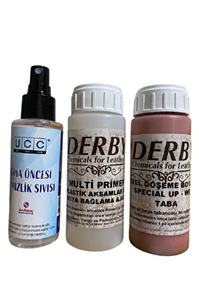 Derby Sağdıç Taba Oto Torpido Ve Iç Kapı Plastik Aksan Bakım Boyama Seti