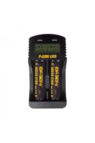Markalonya Basen Bs-4b2 2'li Akıllı Pil Şarj Cihazı 3.7 18650 Vtc5 6 Lityum-i...