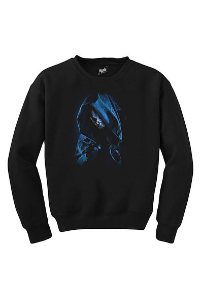 Z zepplin Unisex Grim Reaper Skull Black Sweatshirt