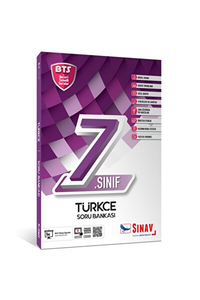 Sınav Yayınları 7.sınıf Türkçe Bts Beceri Temelli Soru Bankası