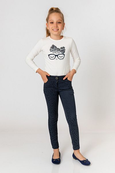incity Girl's Navy Blue Trousers