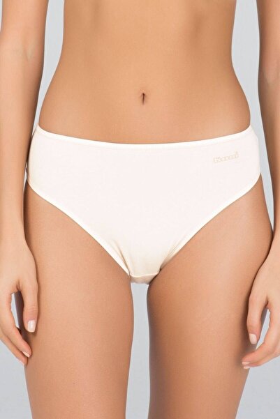 Kom Γυναικείο χτενισμένο βαμβακερό Lycra Compact Basic Slip εσώρουχο 6 τεμαχί...