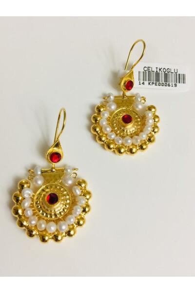 Çelikoğlu Kuyumculuk 14 Ayar Altın Sivrihisar Incili Küpe 6,70 gr