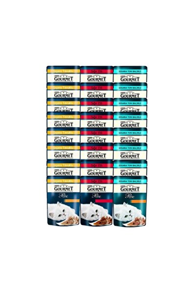 Gourmet Karışık Kedi Konserve Maması 85 gr 24 Adet