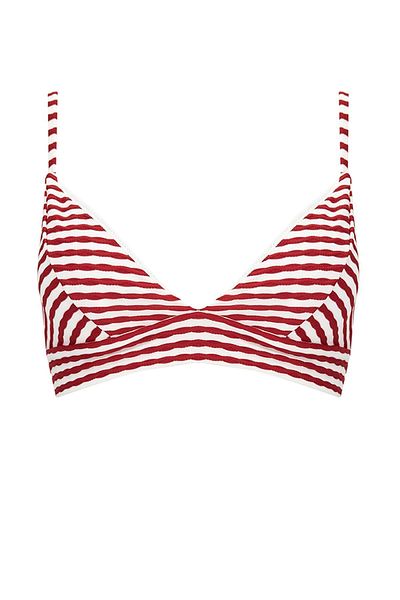 DeFacto Triangle striped Bikini Top