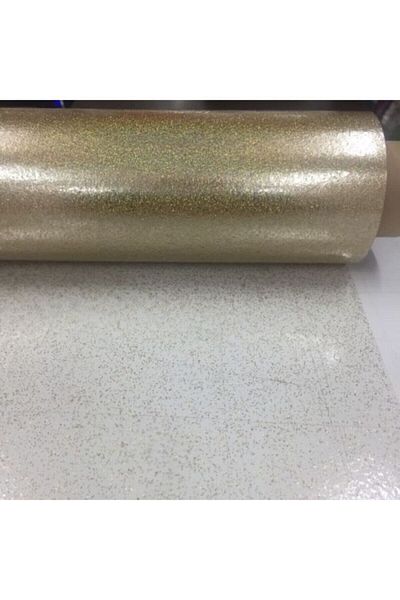 Sima Gold Glitter Transparent Tablecloth Pvc Yukselımefrusat Product