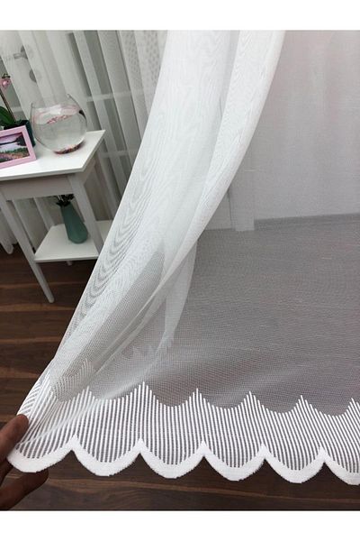 perdealemi Custom Knitted Textured Tulle Curtain 500x250 Tight Pleat 1/3