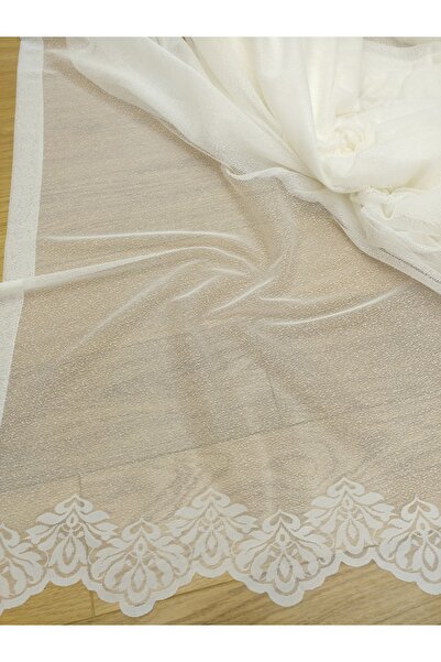 perdealemi Skirt Tip Patterned Lace Tulle Curtain 300x250 Sparse Pleat 1/2